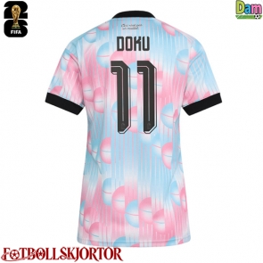 Belgien Jeremy Doku #11 Bortatröja Dam VM 2026 Kortärmad